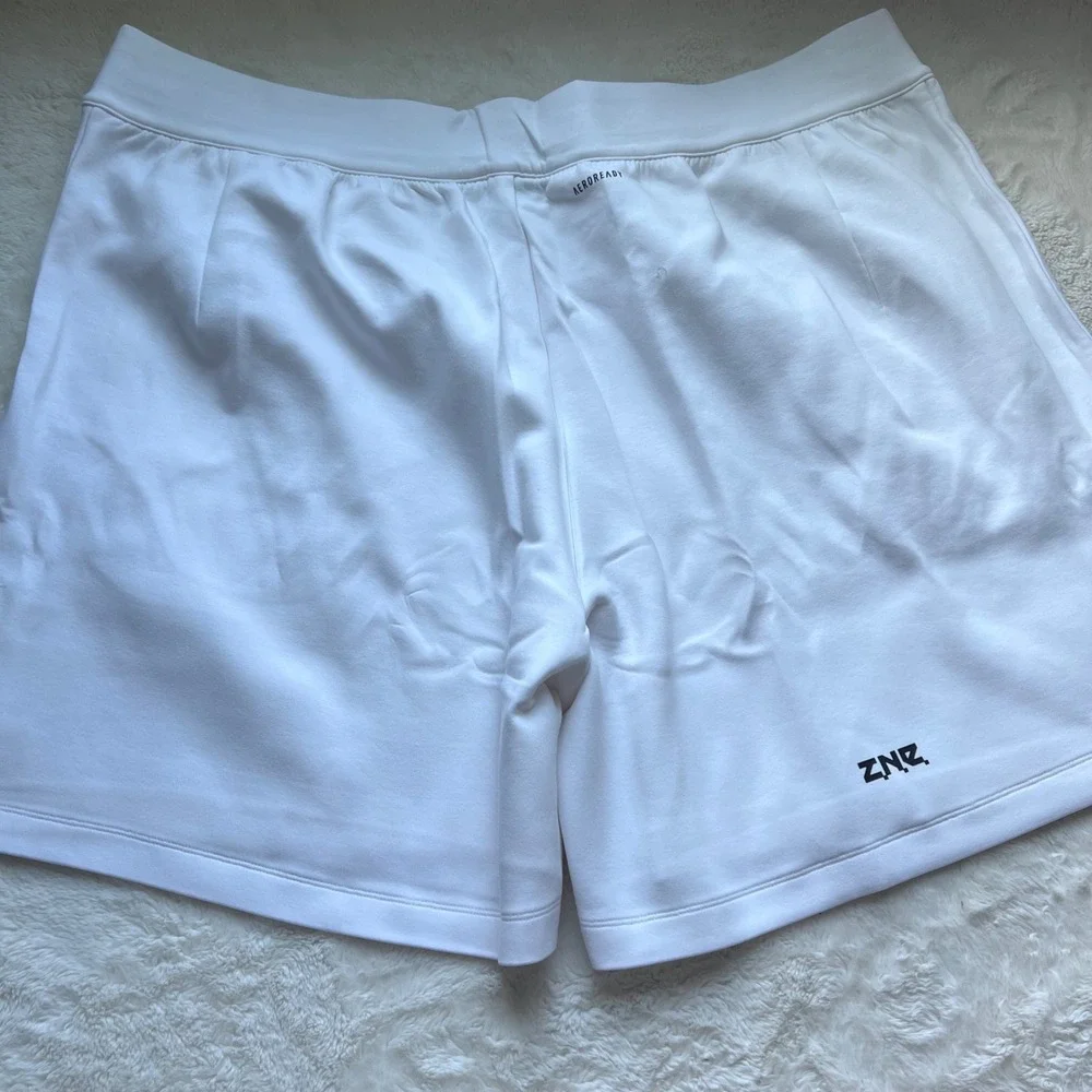 Adidas M ZNE Premium Shorts White Mens Size 3XL IN5098 Multi Sport Athletic New
